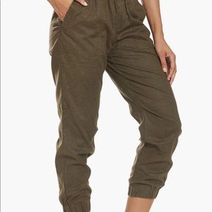 PRANA Women’s Mantra Jogger Active Pants Slate Green Size Large